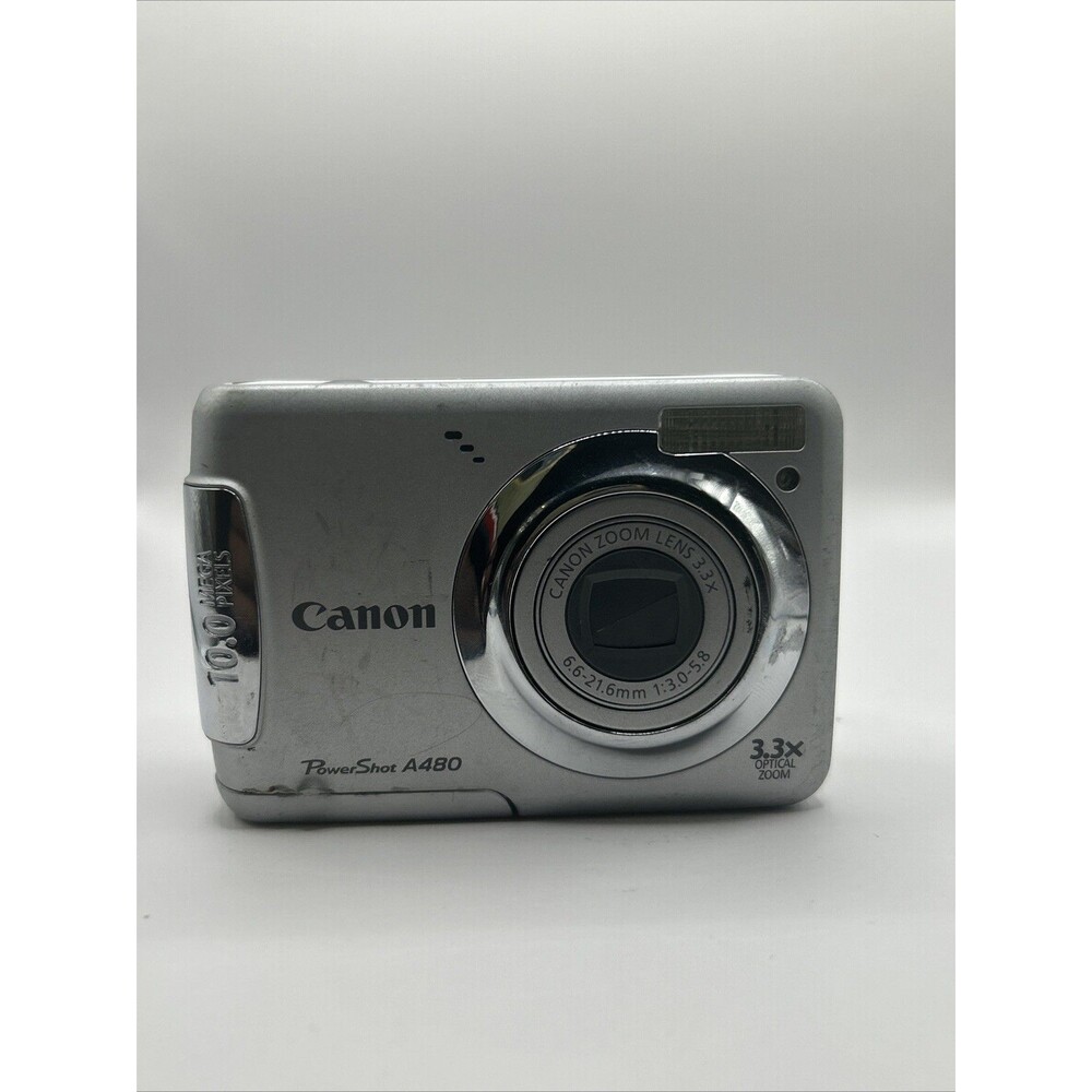 Canon PowerShot A480 10.0MP Compact Digital Camera Silver - Lens error